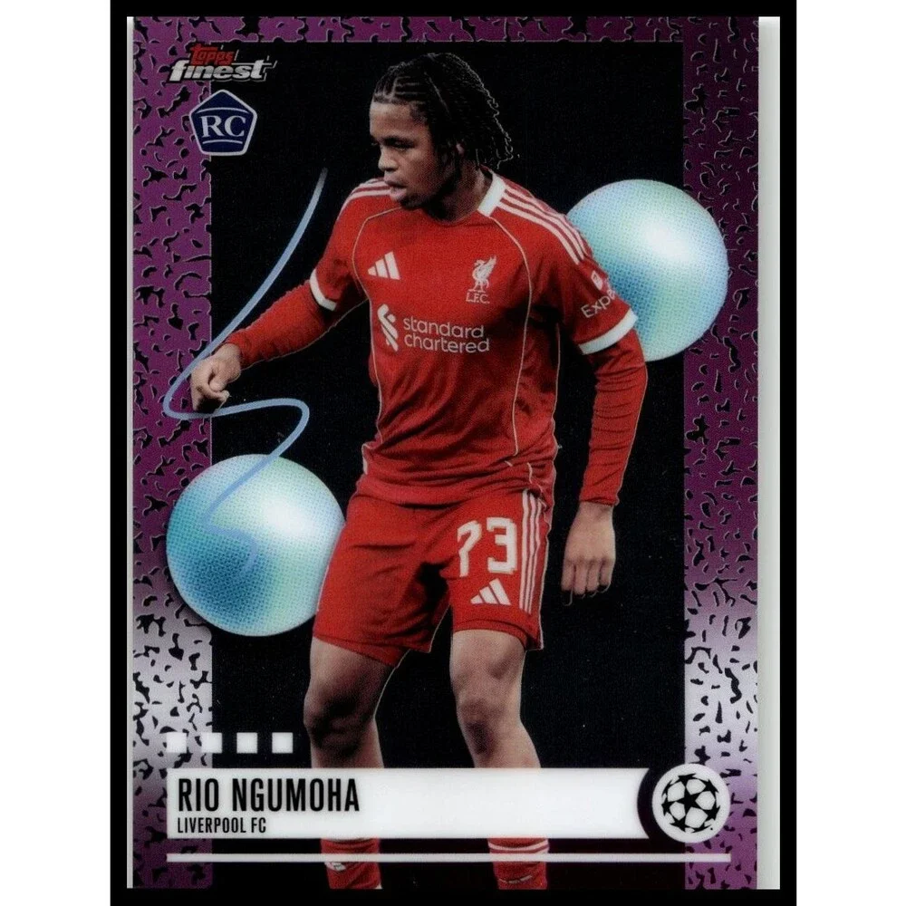 2025-26 Finest UEFA Rio Ngumoha #350 Liverpool Uncommon Rookie
